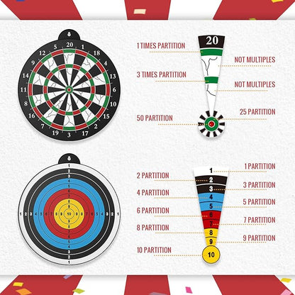 Magnetic Dart Board - 12pcs Magnetic Darts - Excellent Indoor Game and Party Games - Gifts for 5 6 7 8 9 10 11 12 Year Old Boy Kids