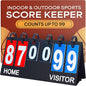 Upstreet Scoreboard/Score Keeper for Indoor & Outdoor Sports - Ping Pong/Baseball/Tennis/Basketball Scoreboard or Varsity Scoreboards/Volleyball Scorekeeper - Portable Scoreboard Flips up to 99