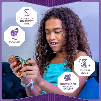 Duomoto Magnetic Transforming Cube - Shape Shifting Double Creativity Puzzle w/ 96 Rare Earth Magnets - Transforms Into Over 100 Shapes - by Fun in Motion Toys - Creators of Shashibo & Cubendi