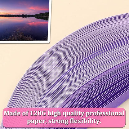 Zorfeter 9 Sets Multi-Color Quilling Paper Strips Kits 900 Strips 42 Colors, 7mm Width, 15" Length