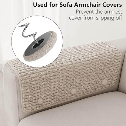 Linen Fabric-Covered Twist Pins - 8 Colors Upholstery Pins & Bed Skirt Pins -Used to Secure Sofa Cushion, Armrest Covers, Furniture & Bed Skir(12, Light Brown)