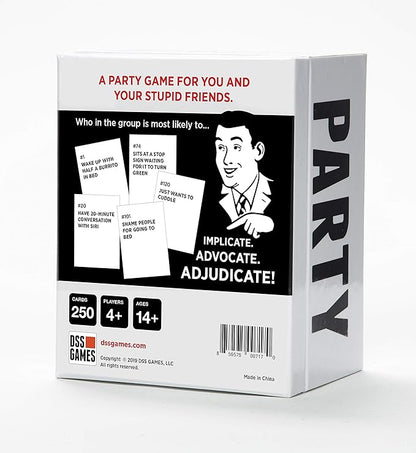 DSS Games Who's Most Likely to...Kinda Clean Family Edition [A Party Game | Great for Adults, Teens & Kids | Halloween, White Elephant Gift, Stocking Stuffer | Game Nights & Big Groups]