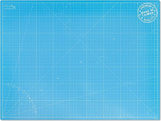 Elan Cutting Mat A0 Blue, Extra Large Self Healing Cutting Mat 36 x 48 Inch, 5-Ply Craft Board Blue, Hobby Board for Crafts 36x48 Inch