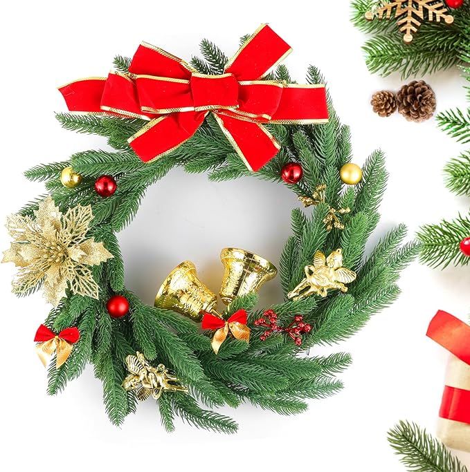Hananona 150 Pcs Artificial Pine Branches Christmas Greenery Pine Picks DIY Cedar Picks and Sprays Accessories for Christmas Garland Wreath and ChristmChristmas Home Decor (150, Green)
