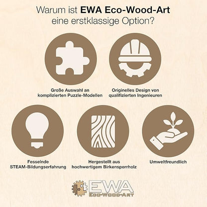 EWA Home Décor – Lion Medium 100 Pieces – Wooden Jigsaw Puzzle for Adults – Perfect for Artistic Home Decoration and Mindful Relaxation