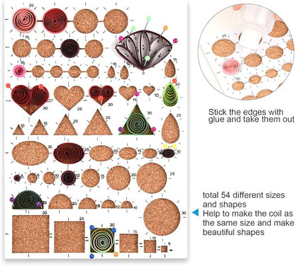 TUPARKA 19 Pcs Paper Quilling Kits 45 Colors 900 Strips Quilling Art Paper DIY Craft