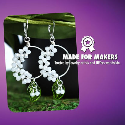 Artistic Wire, 28 Gauge Silver Plated Tarnish Resistant Colored Copper Craft Wire, Silver Blue, 40 yd