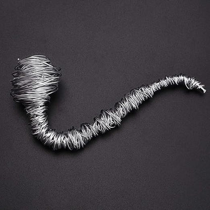 6 Rolls Silvery DIY Craft Art Aluminum Wire, 1mm, 1.5mm, 2mm, 3mm in Diameter