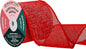 Mandala Crafts Red Burlap Wired Ribbon 3 Inches Wide Jute Ribbons for Crafts - 10 Yds Roll Rustic Burlap Wrap Trim Ribbons for Wreaths Bows Party Decoration