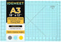Premium Idemeet Self Healing Cutting Mat 18'' x 12'', A3 Non-slip Sewing Mat for Quilting, 5-Ply Rotary Cutting Board Double-Sided for Crafts Cutting Fabric Scrapbooking Modeling Projects, Aqua Blue