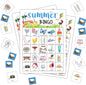 Summer Bingo Cards, Summer Party Bingo Cards for Adults, Hawaiian Bingo Games for Birthday Party Beach Luau Party, 24 Players Party Activity Favor Decoration Supplies, 01