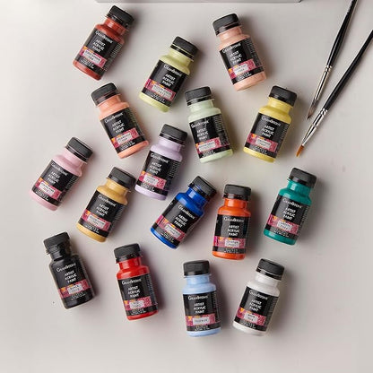 GRANOTONE Acrylic Paint Set | Glows in Black Light | Non-Toxic & Vibrant Paint | Ideal for Art, Crafts, Kids, & Hobbyists | Made in India (Acrylic Paint)