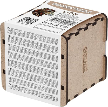 EWA Home Décor – Lion Small 80 Pieces – Wooden Jigsaw Puzzle for Adults – Perfect for Artistic Home Decoration and Mindful Relaxation