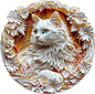 Wooden Puzzles Adults, 3D Cute Cat Wooden Puzzles 100 Pieces, Unique Animal Shaped Wood Challenging Jigsaw Puzzles Gifts for Adults, 8.5x8.5in