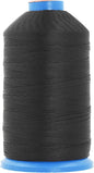 Mandala Crafts Bonded Nylon Thread Black Heavy Duty Sewing Threads - 800 YDs Size 277 840D T270 Tex 270 Thread for Leather Jeans Weaving Outdoor Marine Upholstery Threads