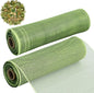TONIFUL 2 Rolls 10 Inch Sage Green Decorative Mesh Ribbbon Rolls, Fabric Mesh for Mesh Wreath Supplies, Front Door Wreath Crafts Tree Decor Christmas NewYears Halloween Decoration (10 yds/roll)