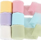 TONIFUL 6 Rolls Macarons Set Chiffon Ribbon 1 1/2 inch× 5 Yards Ribbon Fabric Silk Ribbon for Gift Wrapping Wedding Party Decoration Flower Bouquet Wrapping Bows Making DIY Crafts