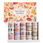 27 Rolls Vintage Washi Tape Set, Floral Butterfly Forest Mushroom Botanical Flower Writable Decorative Tapes for Scrapbooking, Junk Journal Supplies, Bullet Journaling 9.84ft Long/Roll