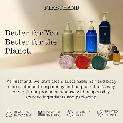 Firsthand Supply All-Purpose Hair Pomade - Clean & Non-toxic Hair Care Ingredients - Gives a Low Shine, Shape and Firm Hold To Your Hair - 3oz (88ml)