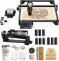 LONGER Laser Engraver Ray5 10000mW Engraver Machine DIY CNC Laser Cutter Tool for Metal Glass Wood Working Area 15.7 "x15.7" with Air Assist Rotary Roller Kit Laser