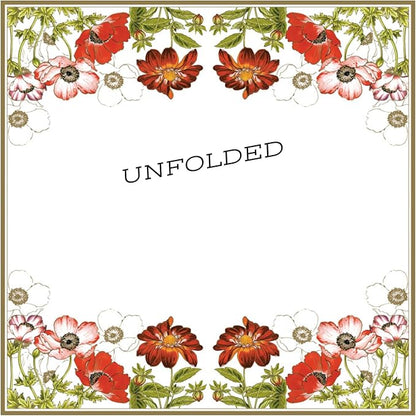 20-ct 13x13 Flowers Paper Luncheon Decoupage Napkins, 3-Ply Servilletas Printed Flower Anemones with Georginia Cocktail Napkin for Art, Dinner and Party, Disposable Napkins Decor