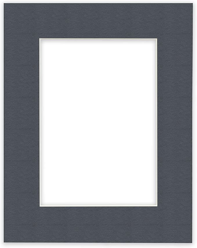 Craig Frames B573 Pre-Cut Mat Board for 13x19 Print, 17x22, Graphite Black