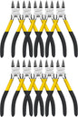 Wire Cutters 10 Pack, 6.5 inch, BOOSDEN Flush Cutters, Spring Loaded Cutting Pliers, Side Cutters, Dykes Cutter, Wire Clippers, Plastic Cutter, Wire Cutters for Jewelry, Floral, Electrical