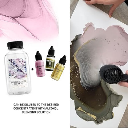 Alcohol Ink Set - 34 Color Variations - Set #20-4 Alcohol Inks x 0.51 fl oz (15 ml)