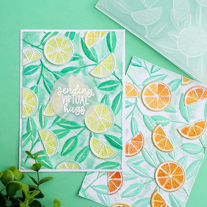 BAOFALI 3D Embossing Folders Lemon Textured for Card Making,Embossing Template Paper Card Embossing Stencil for DIY Scrapbooking Photo Album Card Paper Craft Decoration 6.3" L x 4.5" W