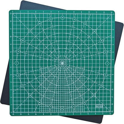 Rotating Cutting Mat 13"x13" Grid, Self Healing Cutting Mat for Quilting,Sewing,Fabric,Sewing Supplies Mat with 360 Degree Rotating Anti-slip Base