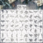 Small Stencils for Painting on Wood Reusable, 3 Inch Reusable Stencil for Craft Ornament Paint Template Stencils for Wall Card Rock Wood Signs Coasters Canvas Home Decor (Dragon)