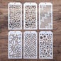 DIY Decorative Stencil Template for Scrapbooking Painting on Wall Furniture Crafts,Set of 6 (Heart)