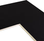 Craig Frames B221 Pre-cut Mat Board for 6x9 Print, 10x12, Smooth Black