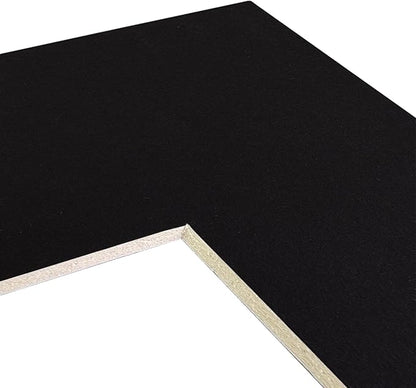 Craig Frames B221 Pre-cut Mat Board for 16x22 Print, 20x26, Smooth Black