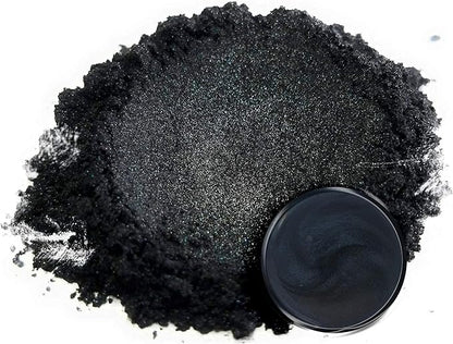 Eye Candy Premium Mica Powder Pigment “Ninja Black” (25g) Multipurpose DIY Arts and Crafts Additive | Woodworking, Epoxy, Resin, Bath Bombs, Paint, Soap, Nail Polish, Lip Balm (Ninja Black, 25G)