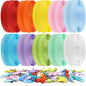 DOITEM 31 Yards 10 Pieces Sewing Zippers #3 Nylon Coil Zippers Assorted Zipper for Sewing with 40 Zipper Sliders for Tailor Sewing Crafts Supplies, 10 Color