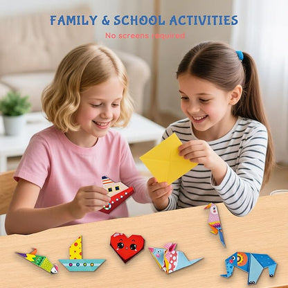 Origami Kit for Kids Ages 5-16, 212 Sheets with 72 Patterns & Instruction Book | Origami Paper Kit for Beginners & Advanced | Arts & Crafts Toys for Girls & Boys Ages 8-12 | Birthday & Christmas Gifts