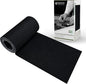 KING MOUNTAIN 100% Cotton Fabric Iron-on Repair Patch, Inside&Outside Clothes Repair Patch, 3"x60" with Backing Glue Repair Decorative Patch kit (Black)