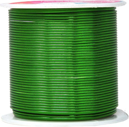 Mandala Crafts 18 Gauge Anodized Aluminum Craft Wire for Jewelry Making - 450 FT Colored Flexible Silver Black Gold Purple Red Kelly Green Wire - Bendable for Bonsai Armature Crafting Sculpting