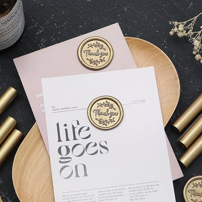 SWANGSA 20 Pieces Glue Gun Sealing Wax Sticks Antique Gold for Wax Seal Stamp, Great for Wedding Invitations, Cards, Envelopes, Wine Packages, Gift Wrapping (Antique Gold)
