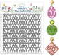 CHGCRAFT Geometry Polymer Clay Texture Sheets Line Art Silicone Texture Stamp Repeating Seamless Pattern Modeling Pattern Pad for Jewelry and Clay Earrings Tools, 5.5x5.5 inch