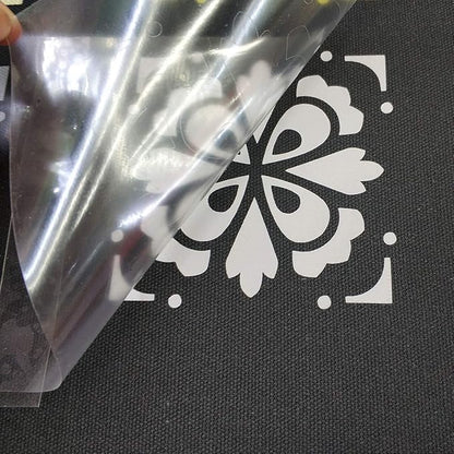 Guangyintong Heat Transfer Vinyl HTV Rolls, 12" x 8ft Iron on Gray Vinyl for T-Shirts, Glossy Surface, Easy to Cut & Weed, All Cutter Machines