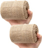 4 Inch Natural Burlap Fabric Roll 10 Yards, Jute Ribbon for DIY Gift Wrapping, Craft Projects, Wedding, Christmas, Home Decoration (10 cm, 4 in)