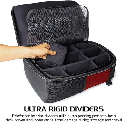 ENHANCE MTG Backpack TCG Card Storage - TCG Backpack for Deck Boxes, Sleeved Cards, Playmats, MTG Accessories