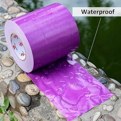 BOMEI PACK 6" Purple Duct Tape Heavy Duty,6 Inch x 60 Yards Purple Wide Rol Tape,Strong Strength,Flexible,No Residue,Waterproof and Tear by Hand,Multi-Use for Indoor & Outdoor Repairs