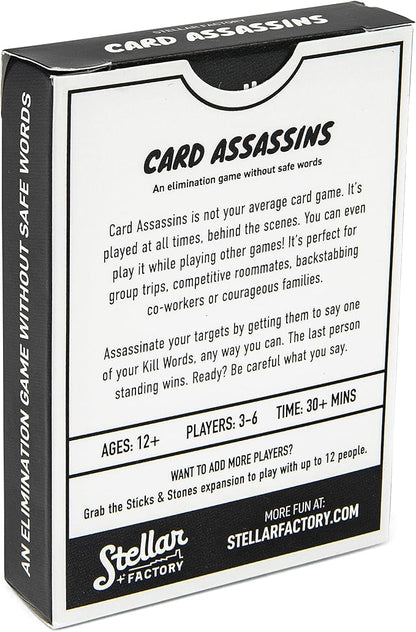 Stellar Factory Card Assassins: A Party Game Without Safe Words