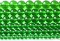 46pcs 8mm Smooth Green Crystal Glass Quartz Beads Round Loose Beads for Jewelry Making DIY Bracelet Necklace 15" Energy Healing Power Stone Beads(8mm, Green Crystal Glass)