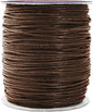 Mandala Crafts 1.5mm 109 Yards Bistre Brown Cotton Waxed Cord for Jewelry Making Bracelet Cord Waxed String - Beading String Thread Jewelry Cords for Necklaces String