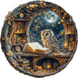 WOODBESTS Wooden Puzzles for Adults - Moonlit Owl Wooden Jigsaw Puzzle, Unique Animal Wood Puzzles Adult,Xmas Puzzle Gifts for Puzzles Lovers(100 Pcs, S, 8.5"x8.5")