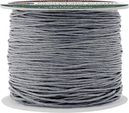 Mandala Crafts 0.5mm 109 Yards Traffic Gray Cotton Waxed Cord for Jewelry Making Bracelet Cord Waxed String - Beading String Thread Jewelry Cords for Necklaces String